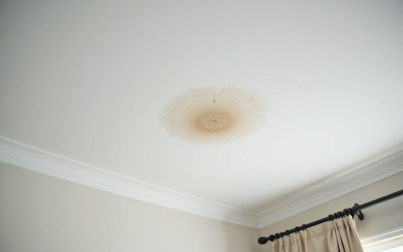 Clogged gutter full of debris causing water overflow and potential roof damage