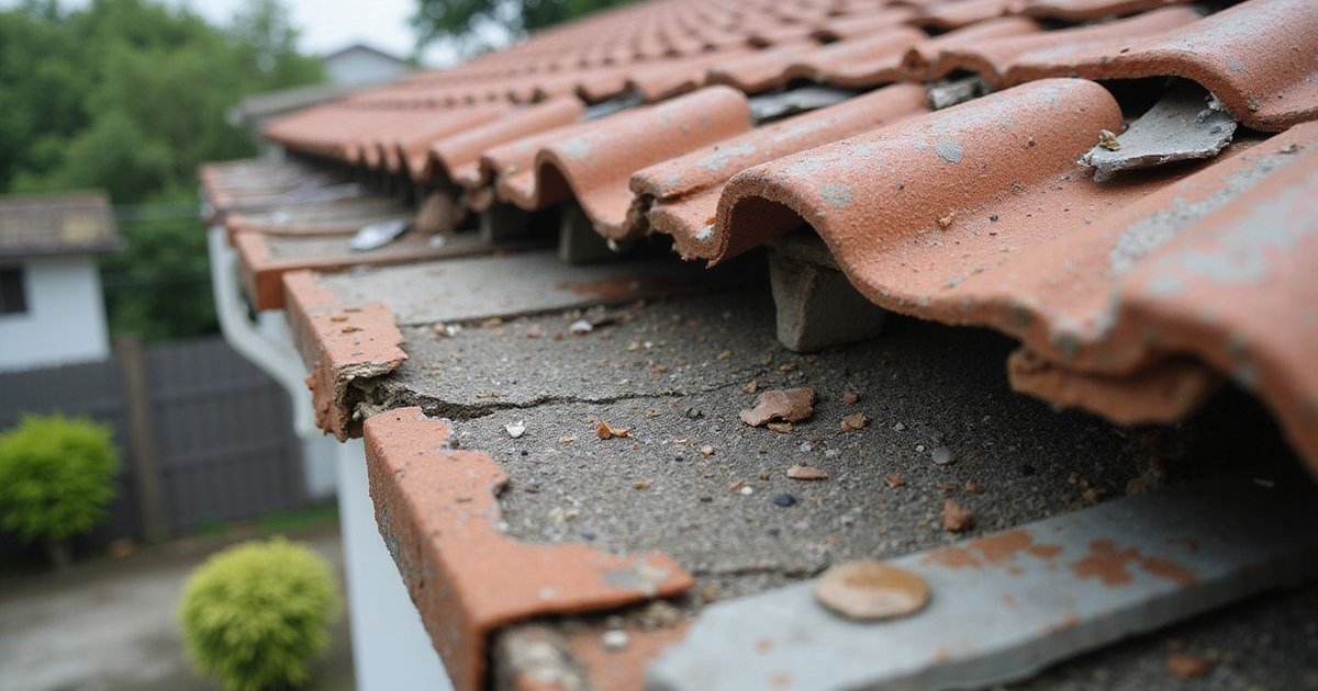 Warning signs of roof damage on residential home